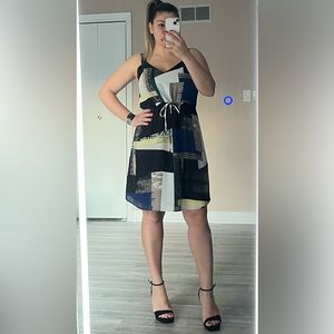 #25 Beautiful Babaton dress, color block, light weight, no flaws